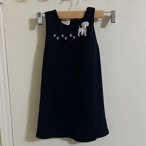 Vintage Disney Store 101 Dalmatians Navy Pinafore Dress Size 4/5